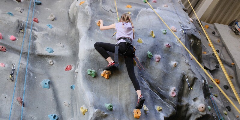 Girl climbing