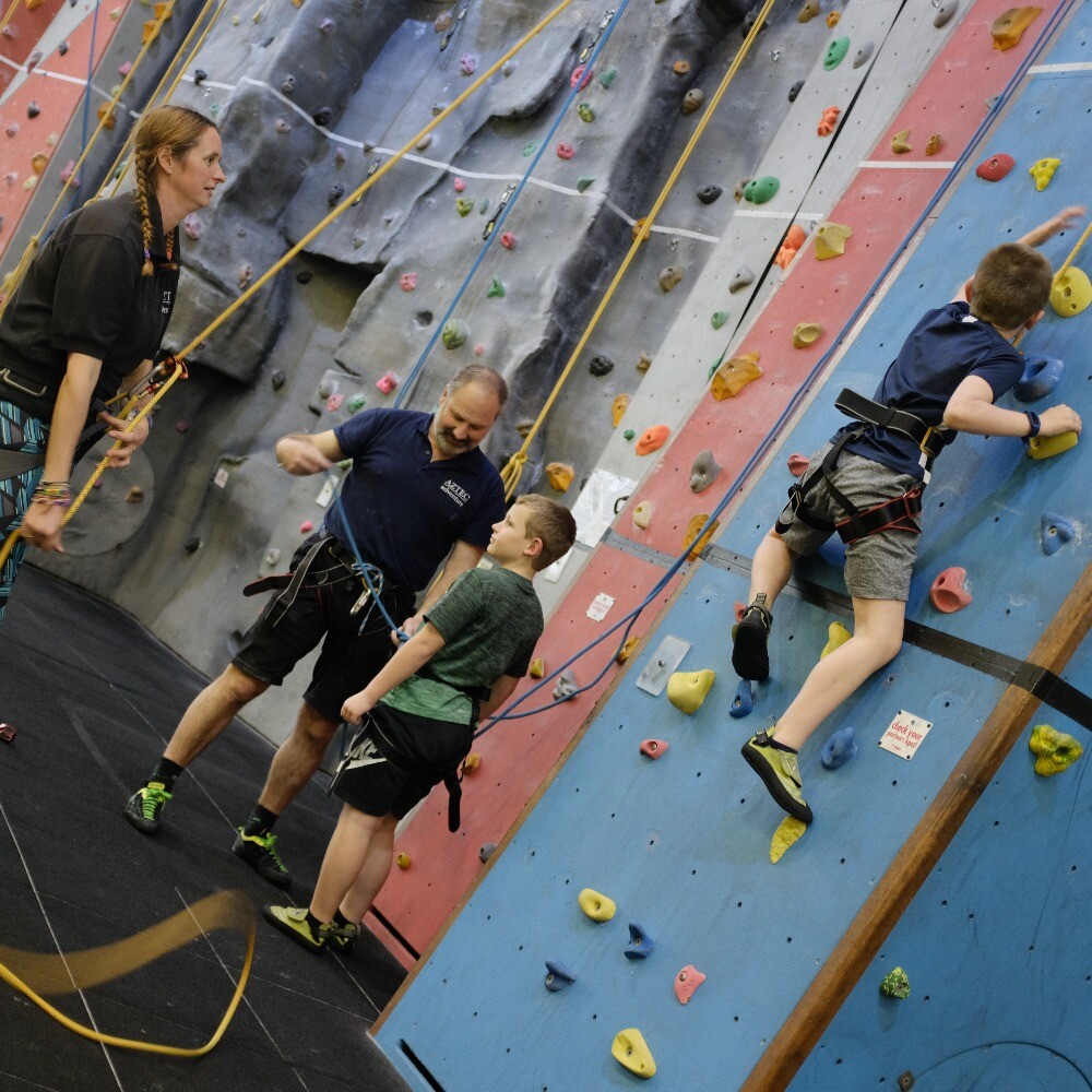 Climbing at Evesham Leisure Centre