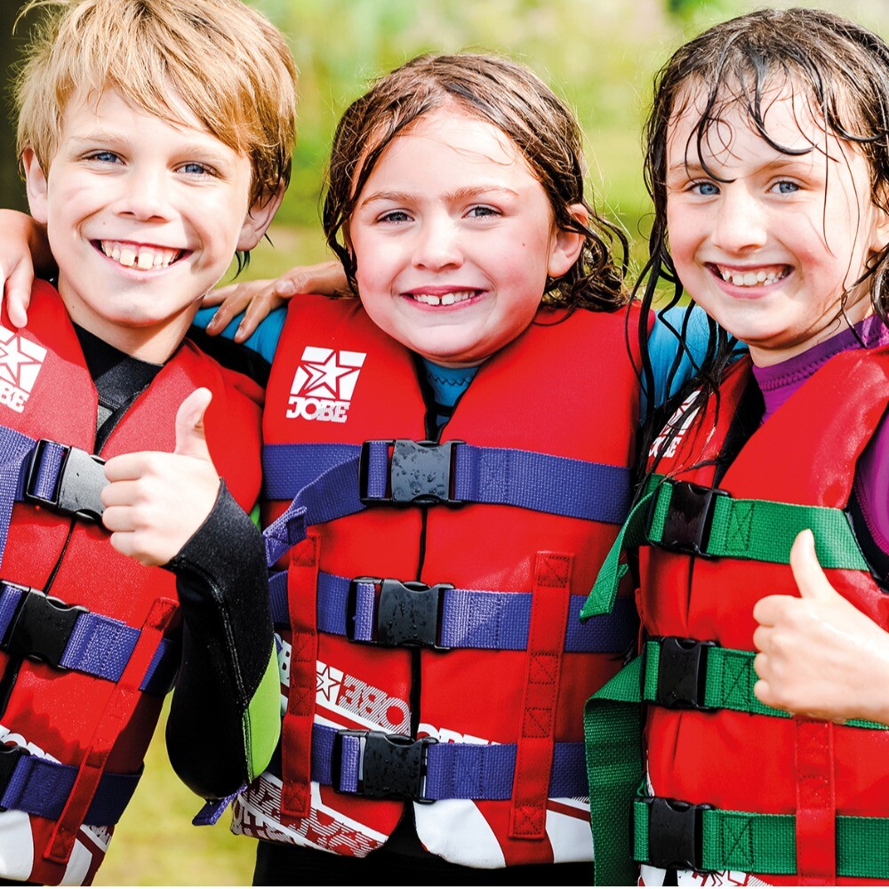 Children enjoying Boat Hire at Aztec Adventure