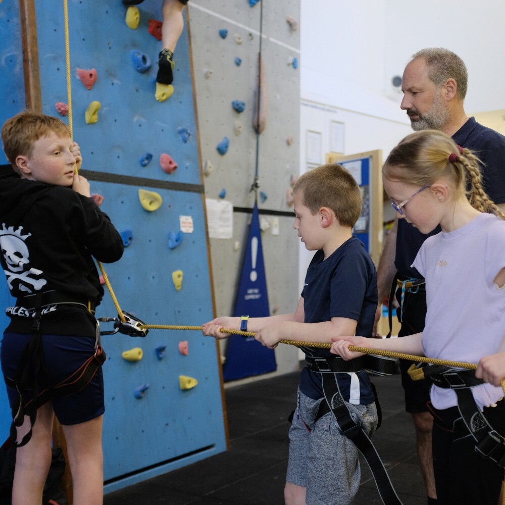 Climbing at Evesham Leisure Centre