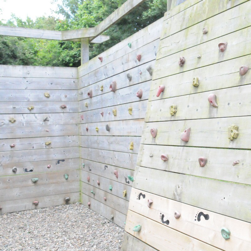 traversing climbing wall at aztec adventure upton warren