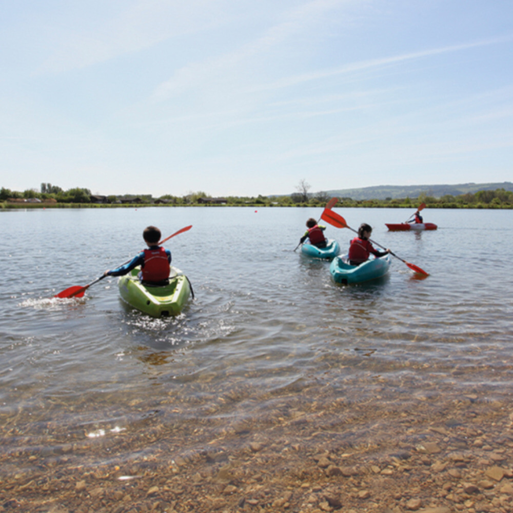 children kaying at Aztec Adventure Lower Moor