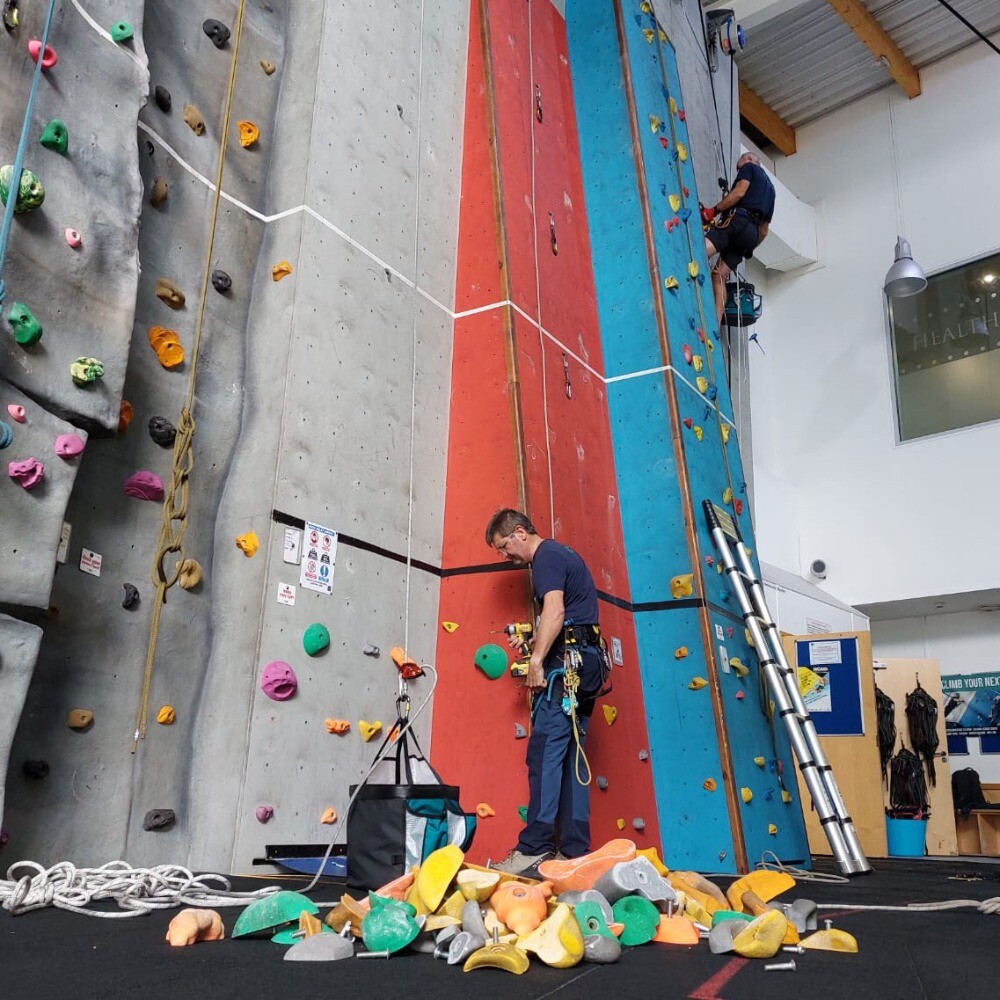 New routes on Evesham Climbing Wall